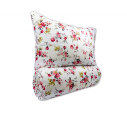 Povlečení bavlna 140x200, 70x90cm Rosario red hotelový uzávěr