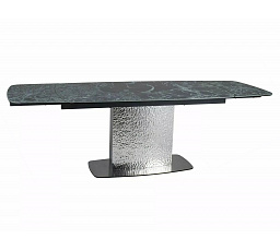 Jídelní stůl MONCLER CERAMIC, Verde Alpi/Nerezavějící ocel