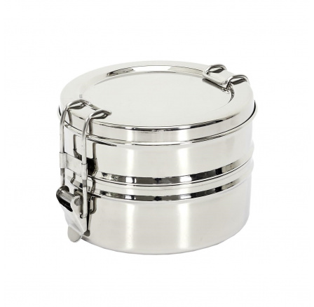 Kovový lunch box se 2 nádobami