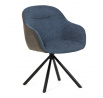 Jídelní židle, modrá, látka, DCH-Y1143 BLUE2