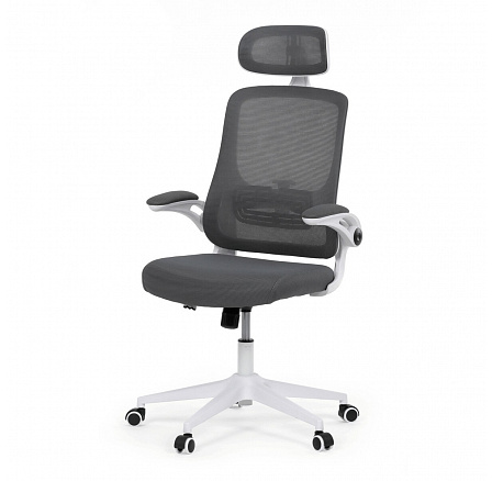 Kancelářská židle, houpací mechanismus, šedá síťovina, KA-Q843 GREY Kancelářská židle, houpací mechanismus, šedá síťovina, KA-Q843 GREY
