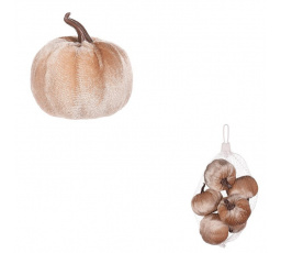 Dýně plastová s látkou, barva cappuccino, cena za balení (6 ks)