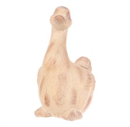 Kachna - polyresin, větší, imitace dřeva