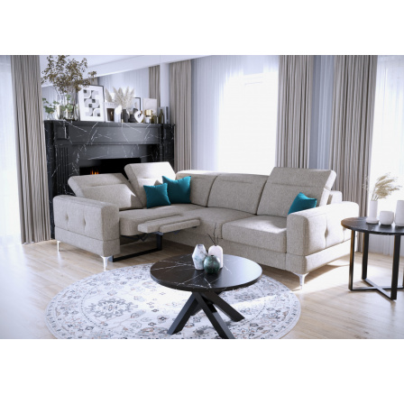 Rohová sedací souprava MALIBU , relax s funkcí spaní 185x250 cm šedá G80 - rychlé odeslání Rohová sedací souprava MALIBU , relax s funkcí spaní 185x250 cm šedá G80 - rychlé odeslání