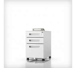 Kontejner pod stůl KATE 390 x 600 x 500 mm, šedý