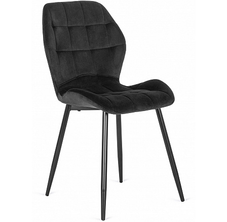 Židle LUCKY Černá Sametová