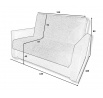 Sofa OLA II Modrá