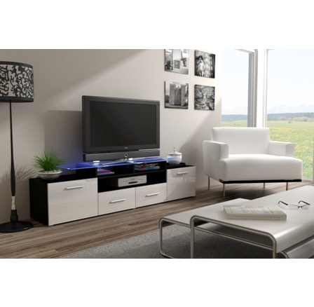 Tv komoda EVORA, Černá 