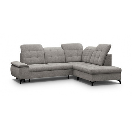BELFORT - Pravá rohová sedací souprava - látka GEMMA 11-SVĚTLE HNĚDÁ (Betty=2balíky) - kolekce "MRS"(K250)