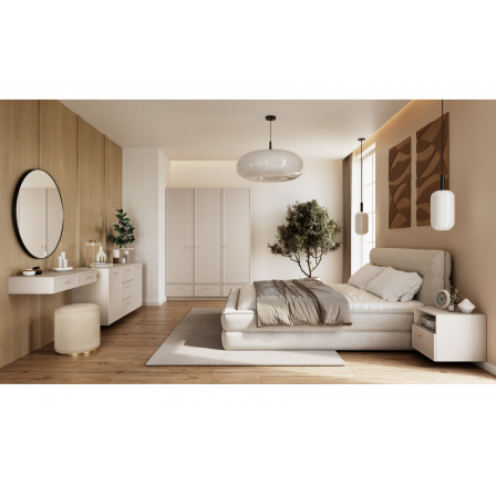 LORINI NOČNÍ STOLEK 45 1SZ - kašmír / zlatá T-tyč / závěsný