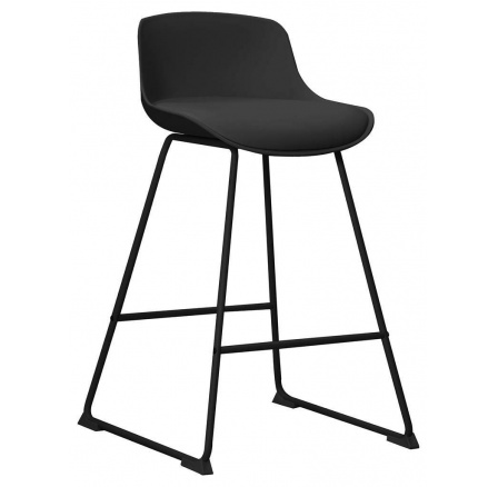 Barová stolička Tina low Black PU