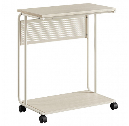 Odkládací stolek 55x32x66cm, mdf, bělený dub, AKF-E1012 CRM