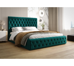 Postel VALENTINO s úložným prostorem - 180x200, Kovová na plynových zvedácích
