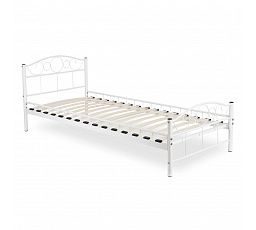 Kovová postel GRIFFIN 90x200 Bílá
