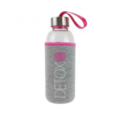 Láhev s neoprenovým obalem 400ml růžová