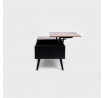 Konferenční stolek ANZABI s výklopnou deskou hnědý 105x50.5x43.5 cm 712067