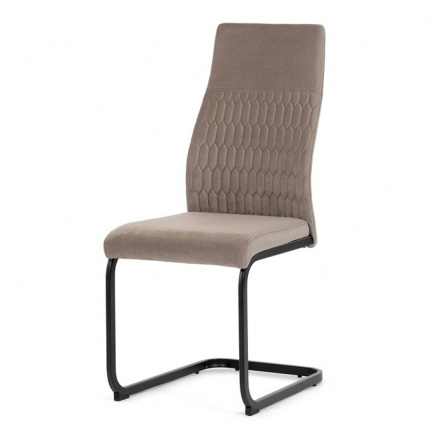 Jídelní židle, hnědá, sametová látka, DCL-X7018 CAP2