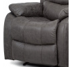 Polohovací křeslo, šedá, látka vintage, TV-4086 GREY