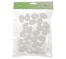 Vajíčka mini - plastová, bílá, cena za balení (24 ks)