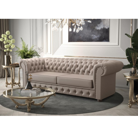 Sofa MANCHESTER III 218 cm přírodní kůže - Pohovka s funkcí spaní, Kůže F-6 Sofa MANCHESTER III 218 cm přírodní kůže - Pohovka s funkcí spaní, Kůže F-6