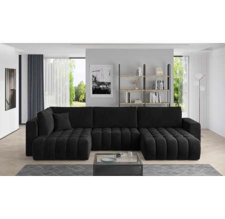 Rohová sedací souprava BONITO, Velvetmat 10, Pravá