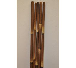 Bambusová tyč 3 - 4 cm, dĺžka 2 metre - farbená na hnedo