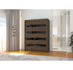 Posuvná skříň s lacobelem MARTINEZ 150 Choco+Black Lacobel