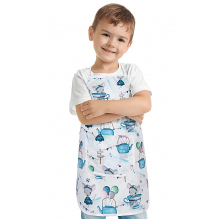 Dětská zástěrka myška v hrnečku Dětská zástěrka myška v hrnečku