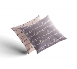 Saténový povlak na polštář Love 30x40