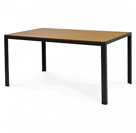 Zahradní stůl 150x90cm, kov, polywood, šedá, AZT-L1303 GREY Zahradní stůl 150x90cm, kov, polywood, šedá, AZT-L1303 GREY