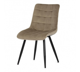 Jídelní židle, béžová, sametová látka, CT-384 CAP4