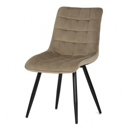 Jídelní židle, béžová, sametová látka, CT-384 CAP4