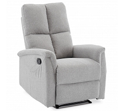 Polohovací křeslo, šedá, látka, TV-916 SIL2