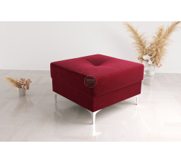 Taburet  s kontejnerem 55x55  cm - Odtíny červené