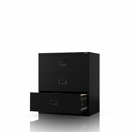 Černá kovová kartotéková skříň: SARAN XL V3, 900 x 1020 x 600 mm Černá kovová kartotéková skříň: SARAN XL V3, 900 x 1020 x 600 mm