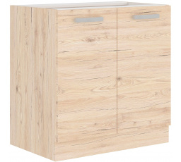 Dolní skřínka BORDIX - 80 D 2F BB, Dub / Dub