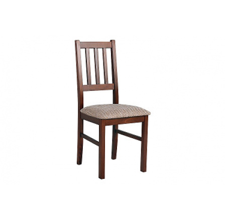 BOSANOVA 4 (BOSS 4) jídelní židle ořech/látka světle hnědá žinylka č.2 (DM)- kolekce "DRE" (K150)