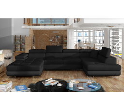 Sedací souprava ve tvaru U RODRIGO, Sawana 14 / soft 11 Pravá