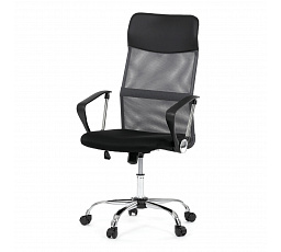 Kancelářská židle, houpací mechanismus, šedá síťovina, KA-E305 GREY