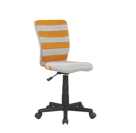 Dětská židle FUEGO /šedá+oranžová