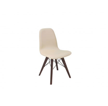 Židle ULTRA (TX1088) béžová/dub wenge hnědý