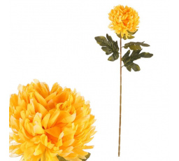 Chryzantéma - umělá řezaná květina, žlutá