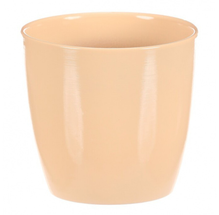 Obal na květiny - terakota, pr. 12 cm, barva krémová Obal na květiny - terakota, pr. 12 cm, barva krémová