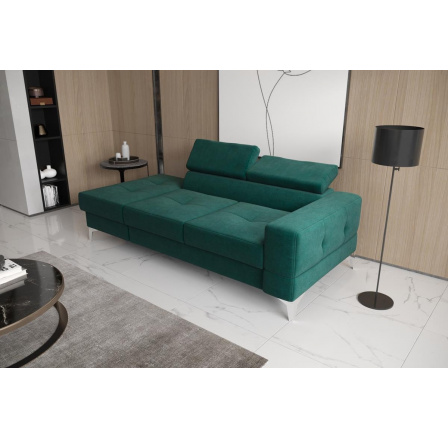 Sofa TOSCANIA II lenoška 205 cm - zelená, levá strana