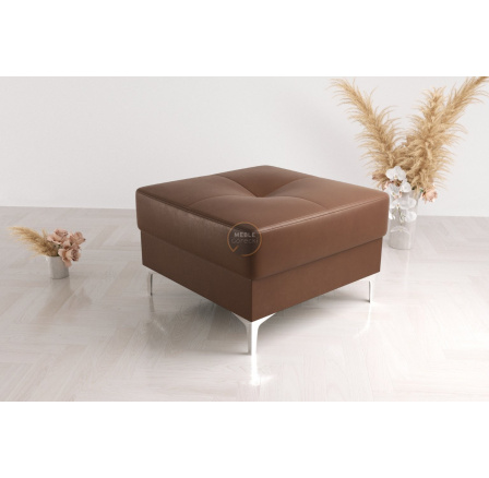 Taburet ORION TOSCANIA 70 x 70 cm přírodní kůže - volitelný odstín Taburet ORION TOSCANIA 70 x 70 cm přírodní kůže - volitelný odstín