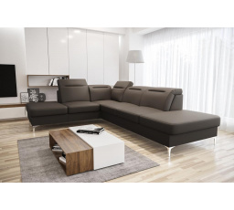 Rohová sedací souprava OSLO 295x220 přírodní kůže - levá, přírodní kůže - volitelná barva