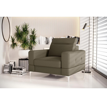 KŘESLO MALIBU 104 CM PŘÍRODNÍ KŮŽE