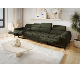 Sofa PORTO IV , relax 331 cm - Odstíny šalvěje
