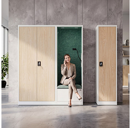 Akustická kabina zvukopohlcující se sedadlem SALLY MentalBox 600 mm Akustická kabina zvukopohlcující se sedadlem SALLY MentalBox 600 mm