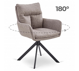 Otočná židle PAUL Světle hnědá